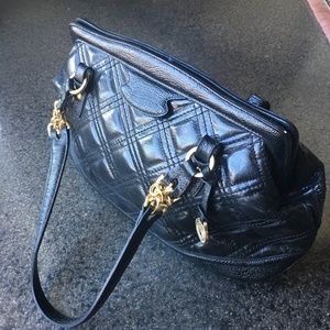 Brahmin Black Diamond Quilted Snapbag
